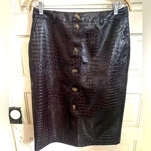 Rachel Comey x Target Faux Leather Crocodile Skirt